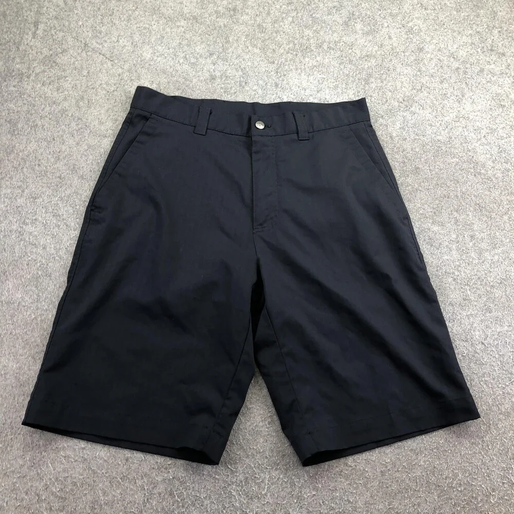 Callaway Shorts Mens 30 Black Polyester 12 Inch Golf Casual Athletic Pockets